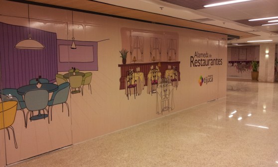 Corredor esquerdo da Alameda de Restaurante (Foto: Rafael Junqueira/Mundo Pauta)