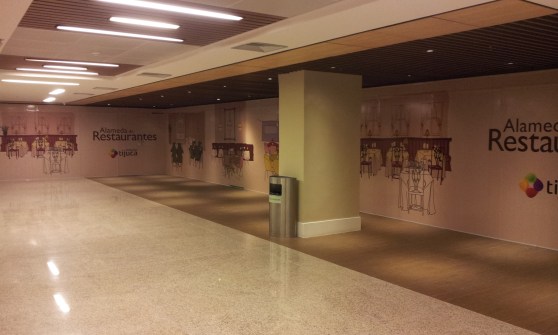 Pilastra da Alameda de Restaurantes (Foto: Rafael Junqueira/Mundo Pauta)