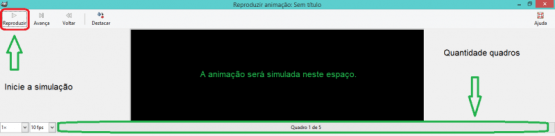 Painel de simulação de animação (Imagem: Mundo Pauta)