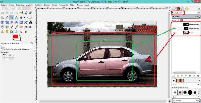 Tutorial unindo camadas usando Gimp (Foto: Reprodução/Mundo Pauta)