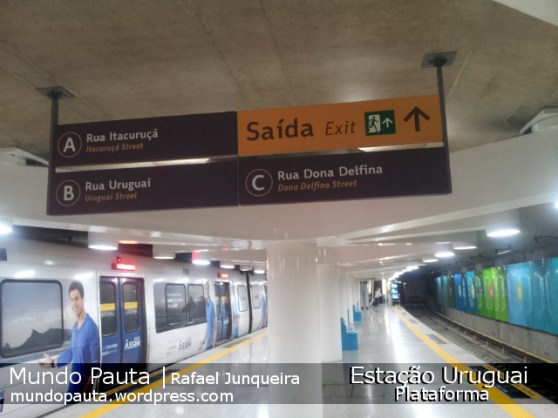 Plataforma da Estação Uruguai (Foto: Rafael Junqueira/Mundo Pauta)