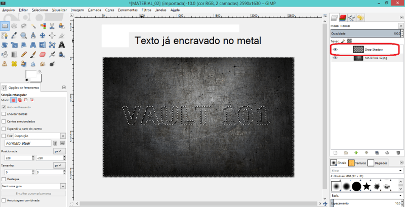 Texto encravado (Imagem: Mundo Pauta)