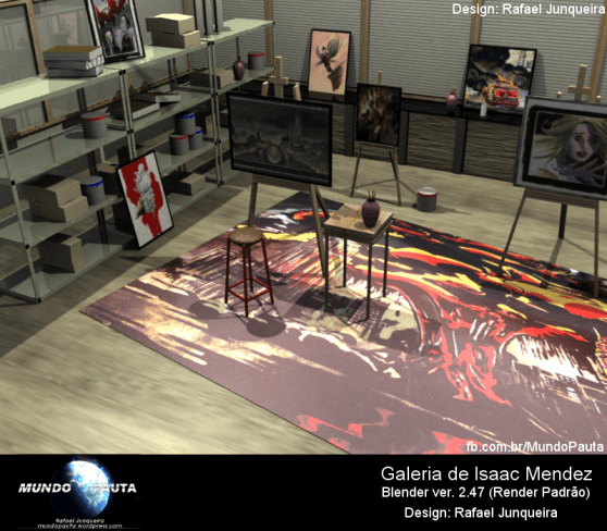 Galeria Isaac Mendez 3D - Blender (Design: Rafael Junqueira)